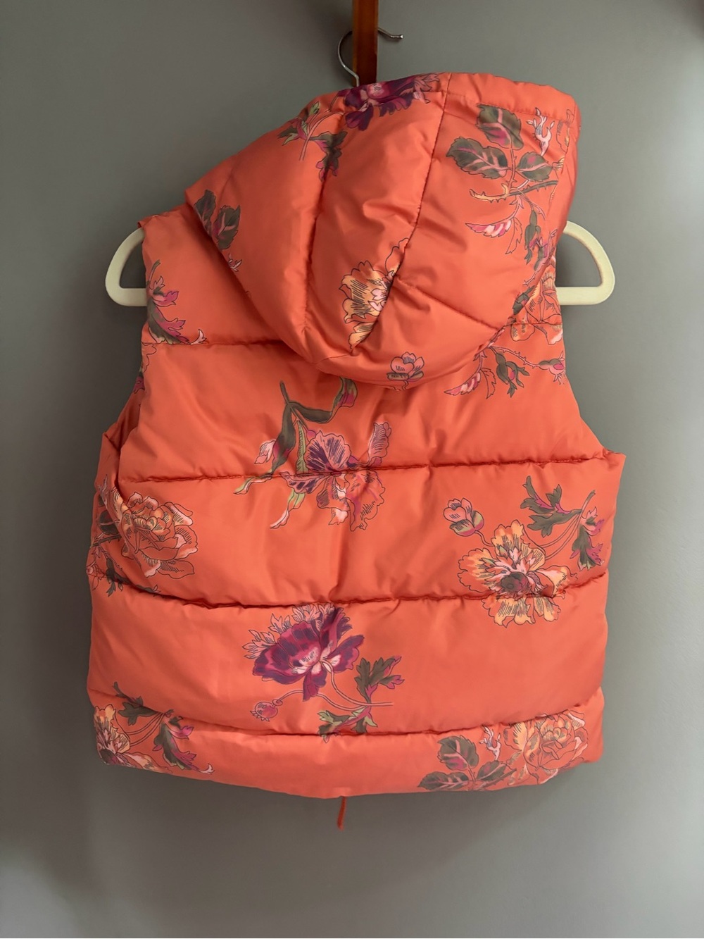 Sundance hooded orange vest Urban Blooms Small EUC - Picture 4 of 8